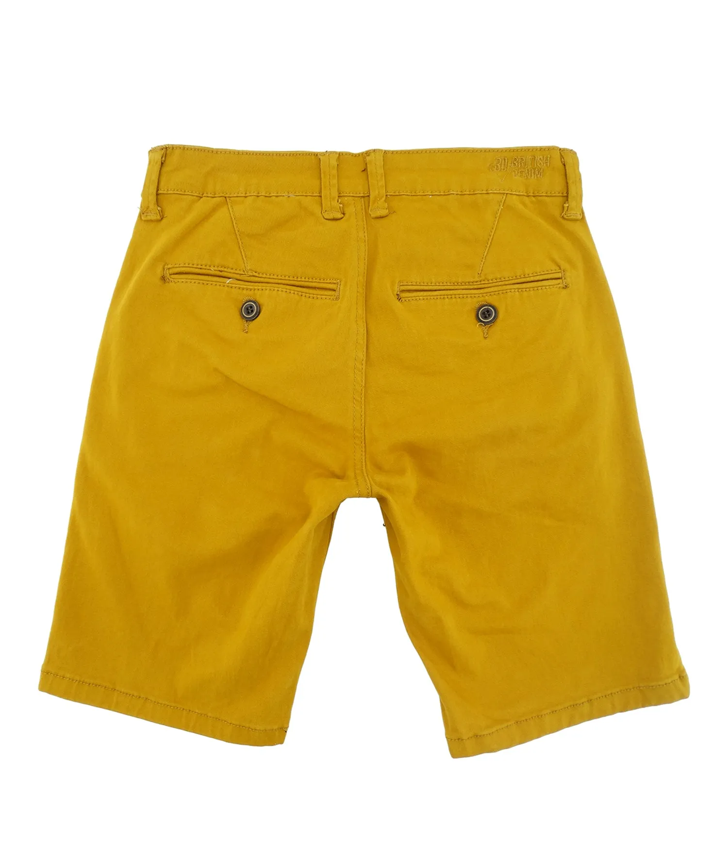 AB13242, Boy's British Denim, Bermuda Solid Stretch Shorts