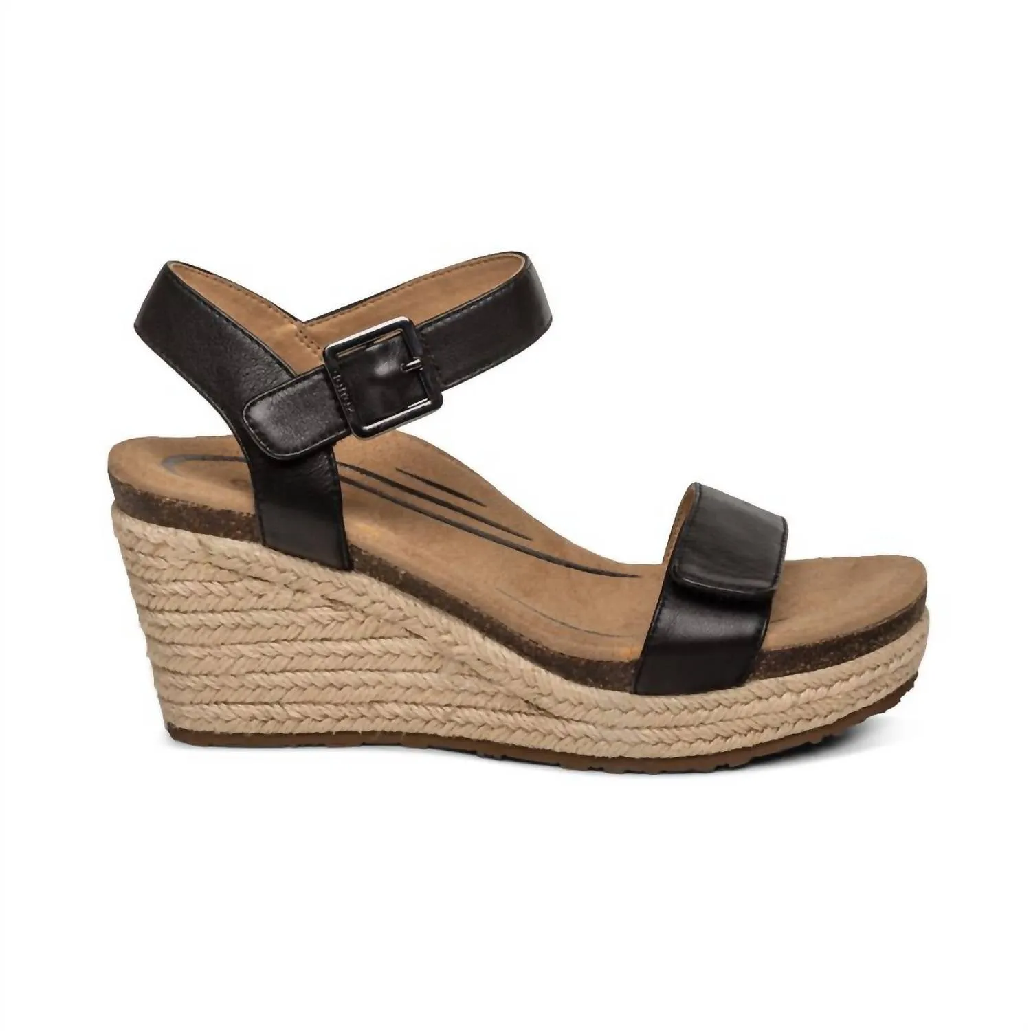 Aetrex - SYDNEY QUARTER STRAP ESPADRILLE WEDGE SANDAL