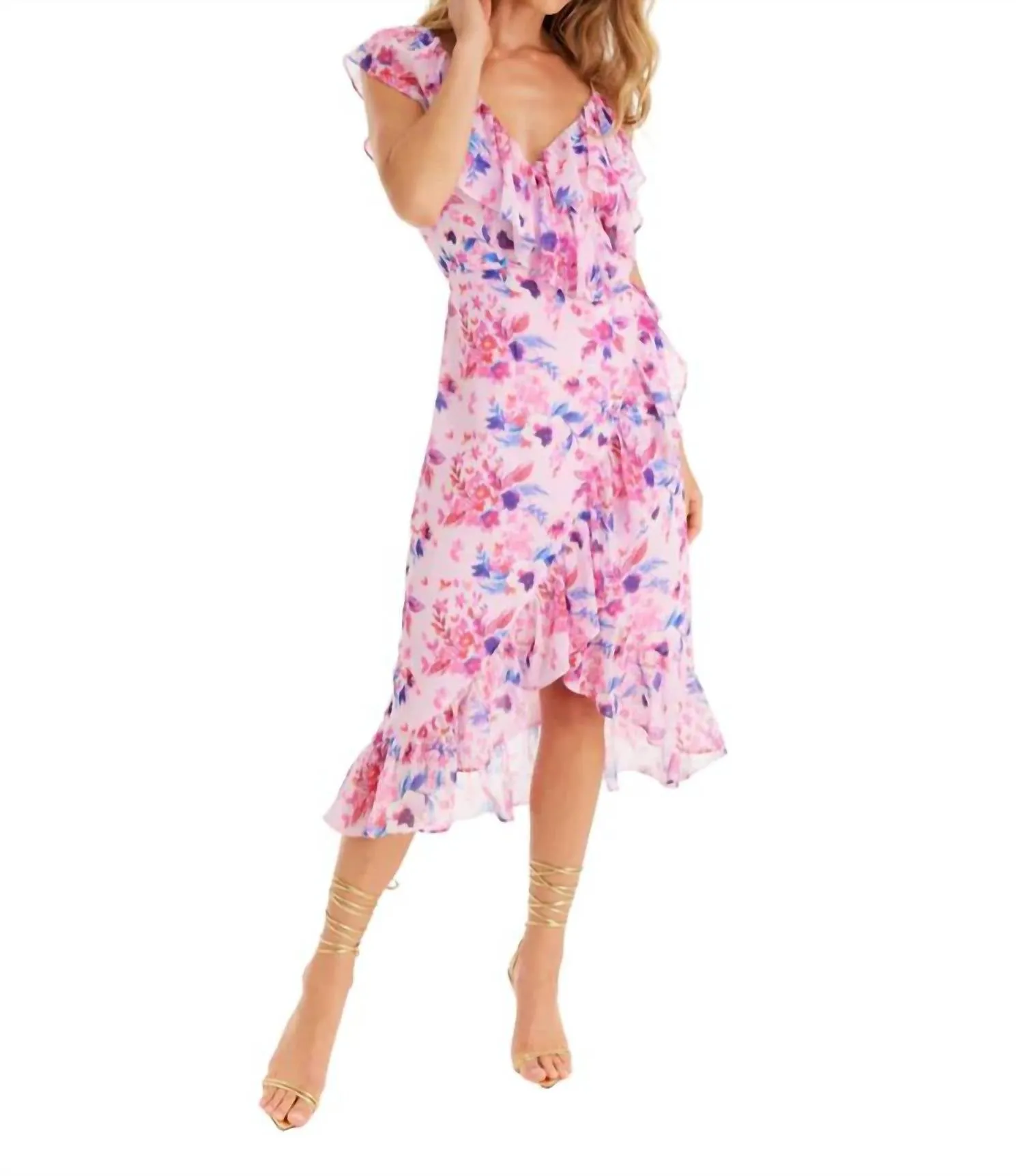 Allison New York - Ophelia Wrap Midi Dress
