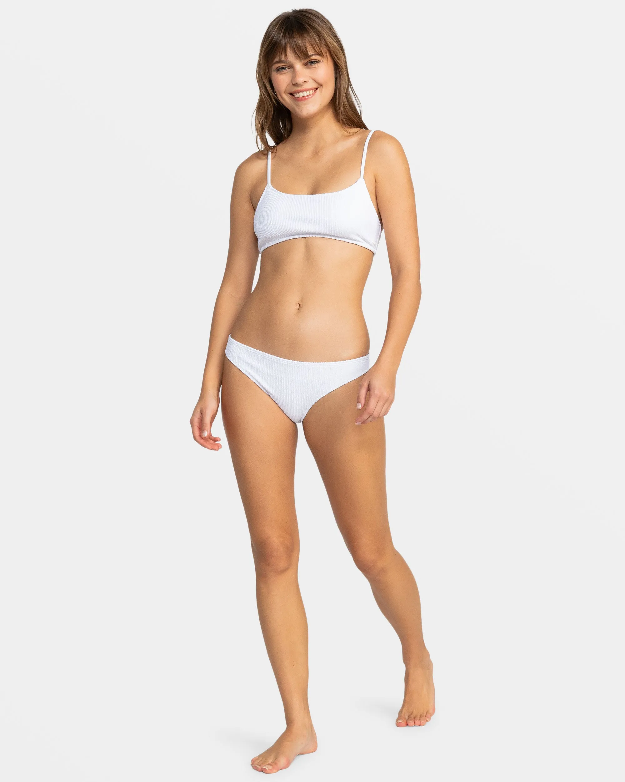 Aruba Moderate Bikini Bottoms - Bright White