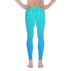 Blue Ghost Sparkle Leggings (Men's XS-3XL)