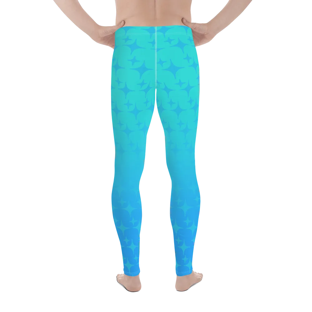 Blue Ghost Sparkle Leggings (Men's XS-3XL)