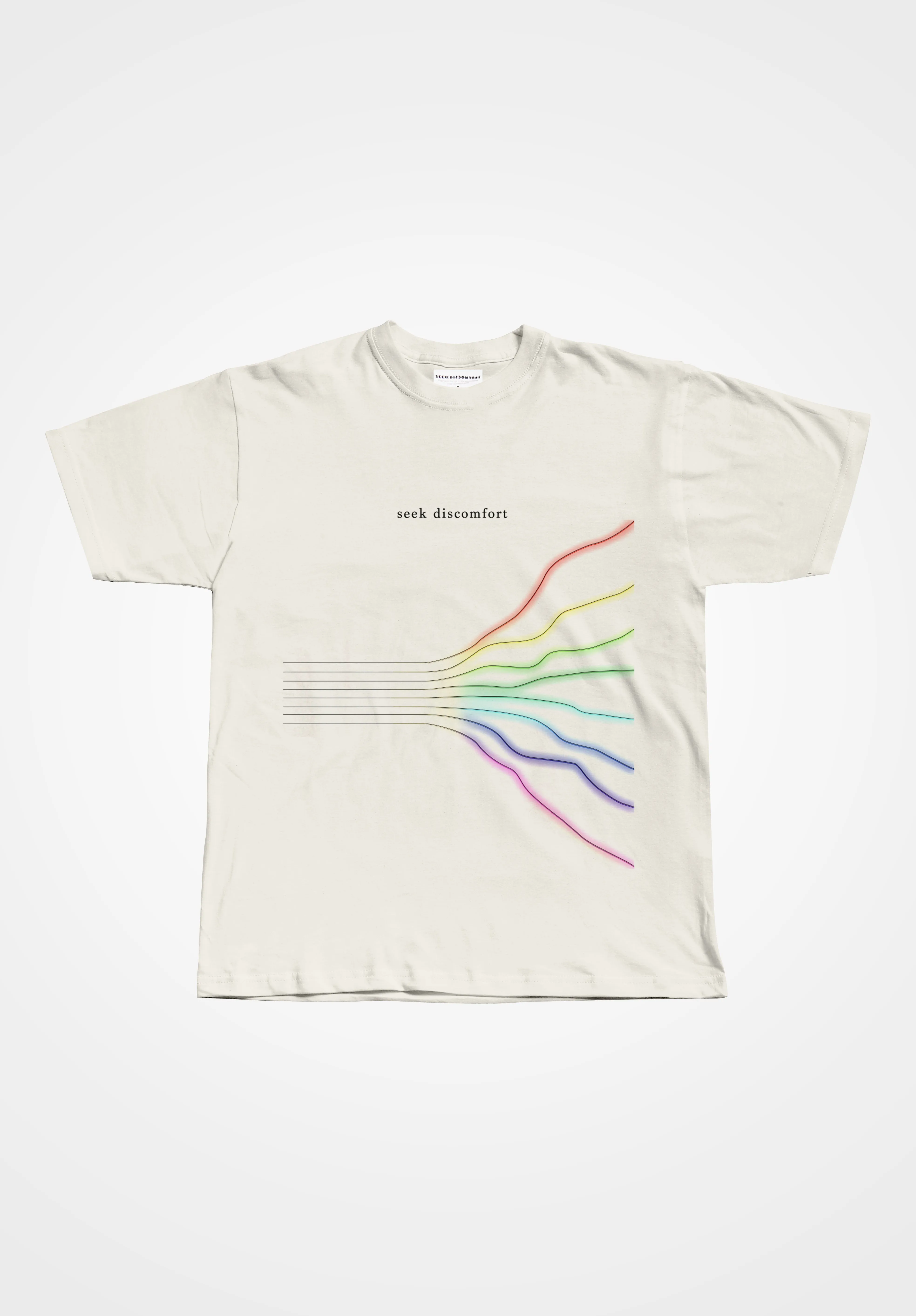 Bone Rainbow Lightening tee