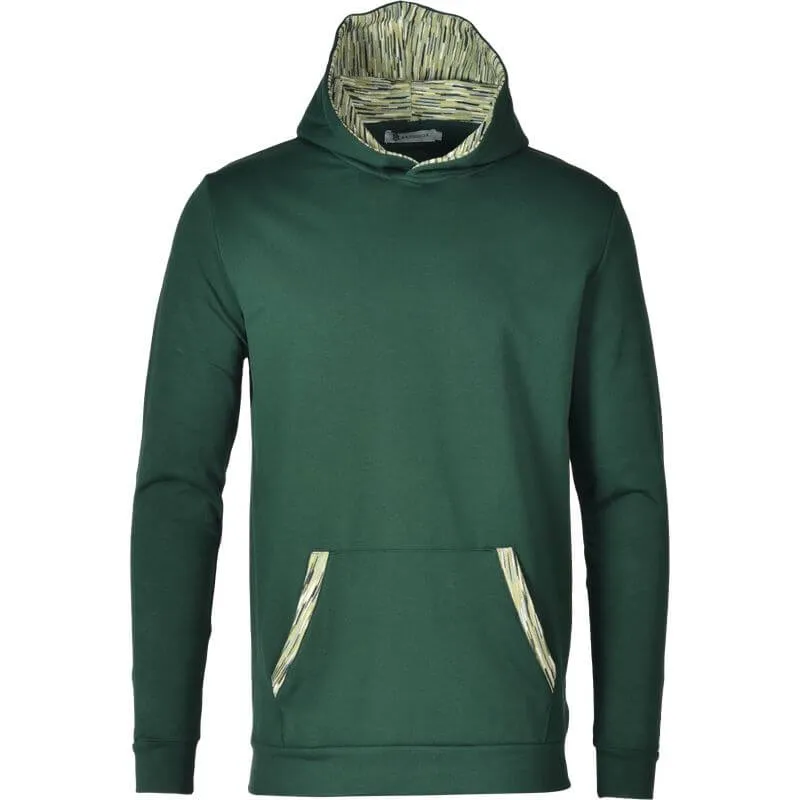 Boys Green Space-Dye Trim Cotton Tracksuit