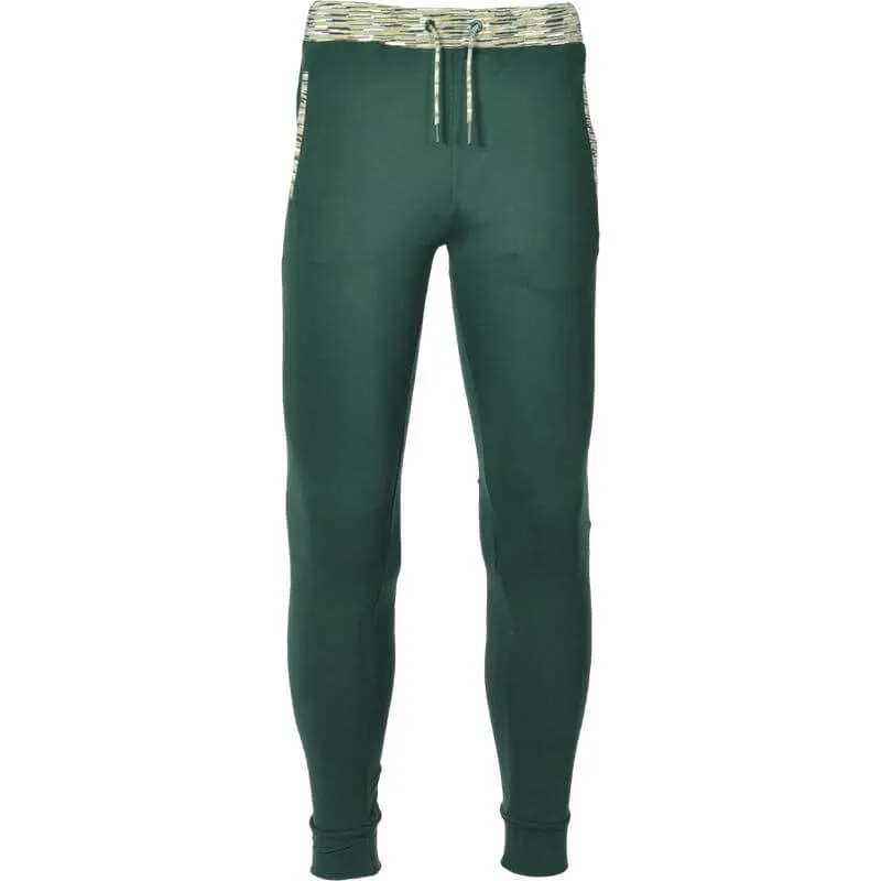 Boys Green Space-Dye Trim Cotton Tracksuit