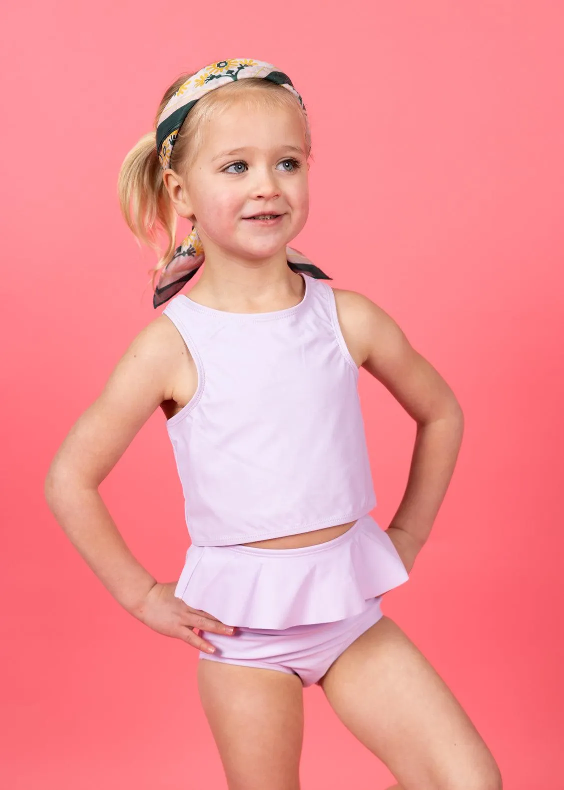 Bright Lilac | Mini Peplum Bottoms