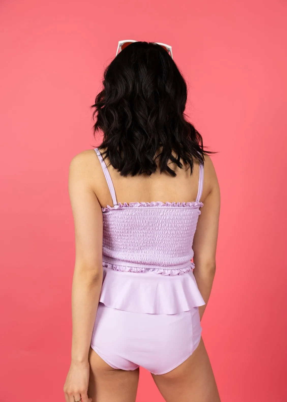 Bright Lilac | Peplum Bottoms