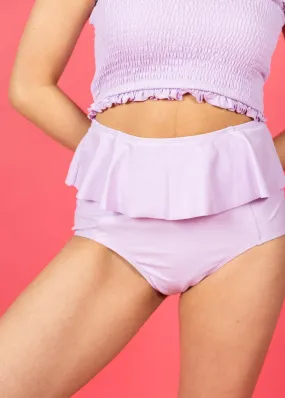 Bright Lilac | Peplum Bottoms