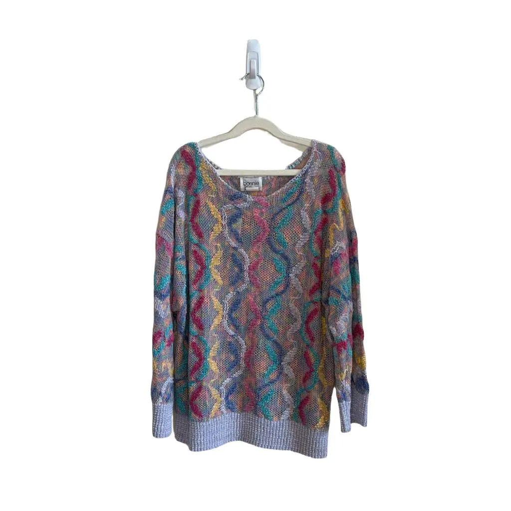 Cardigan Pullover - Rainbow Colors