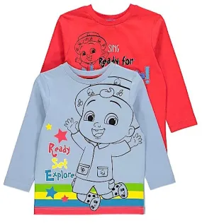 CoComelon Long Sleeve Tops 2 Pack