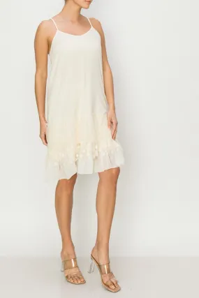 Cream Ruffle Dress Extender