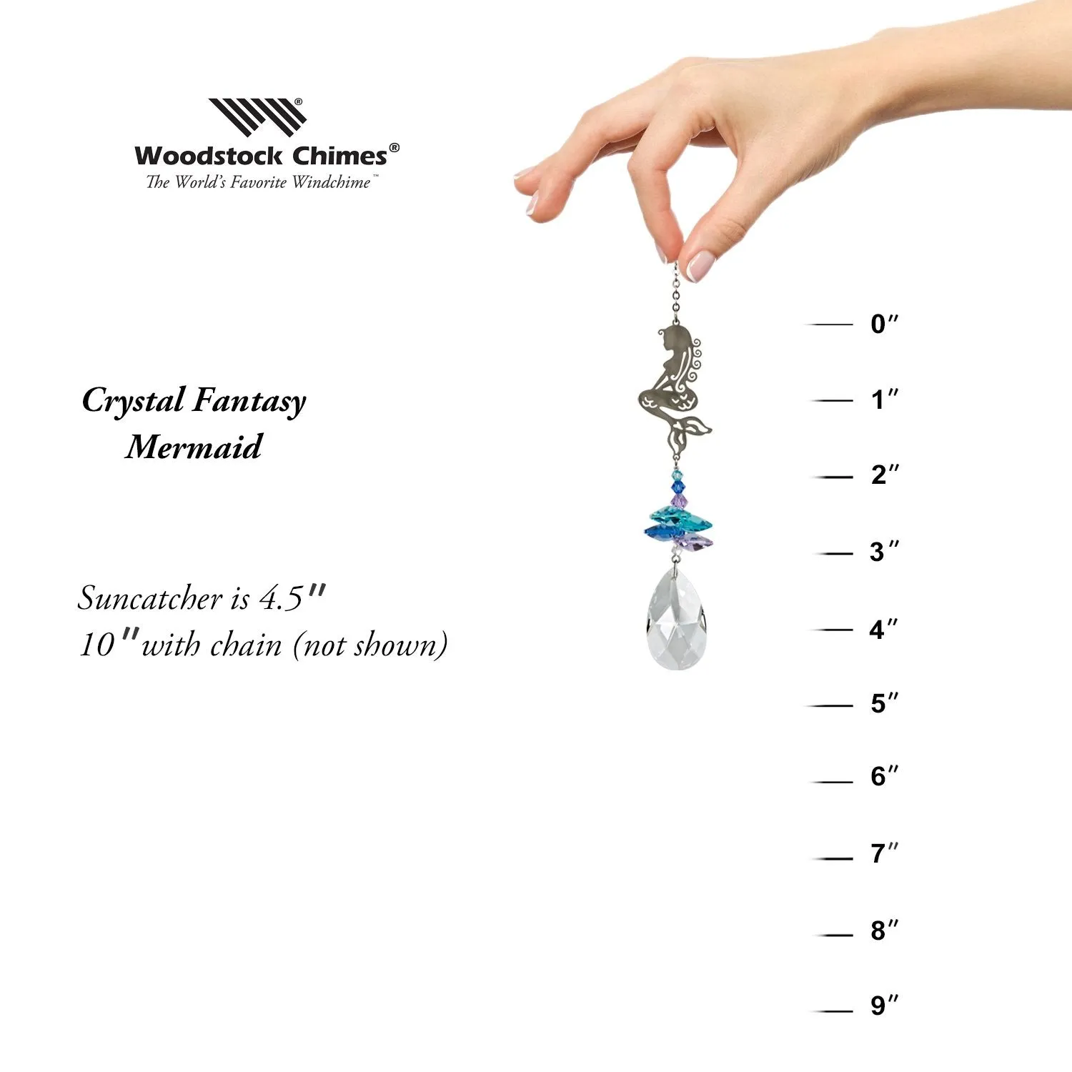 Crystal Fantasy Suncatcher - Mermaid