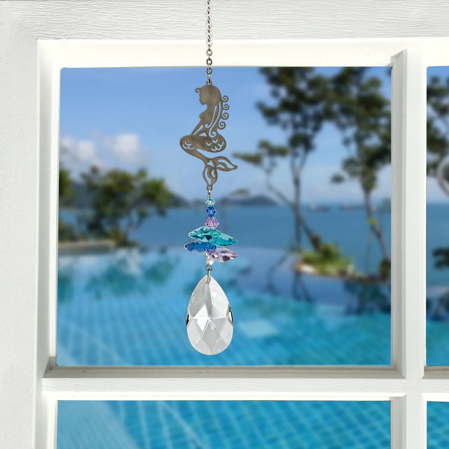 Crystal Fantasy Suncatcher - Mermaid