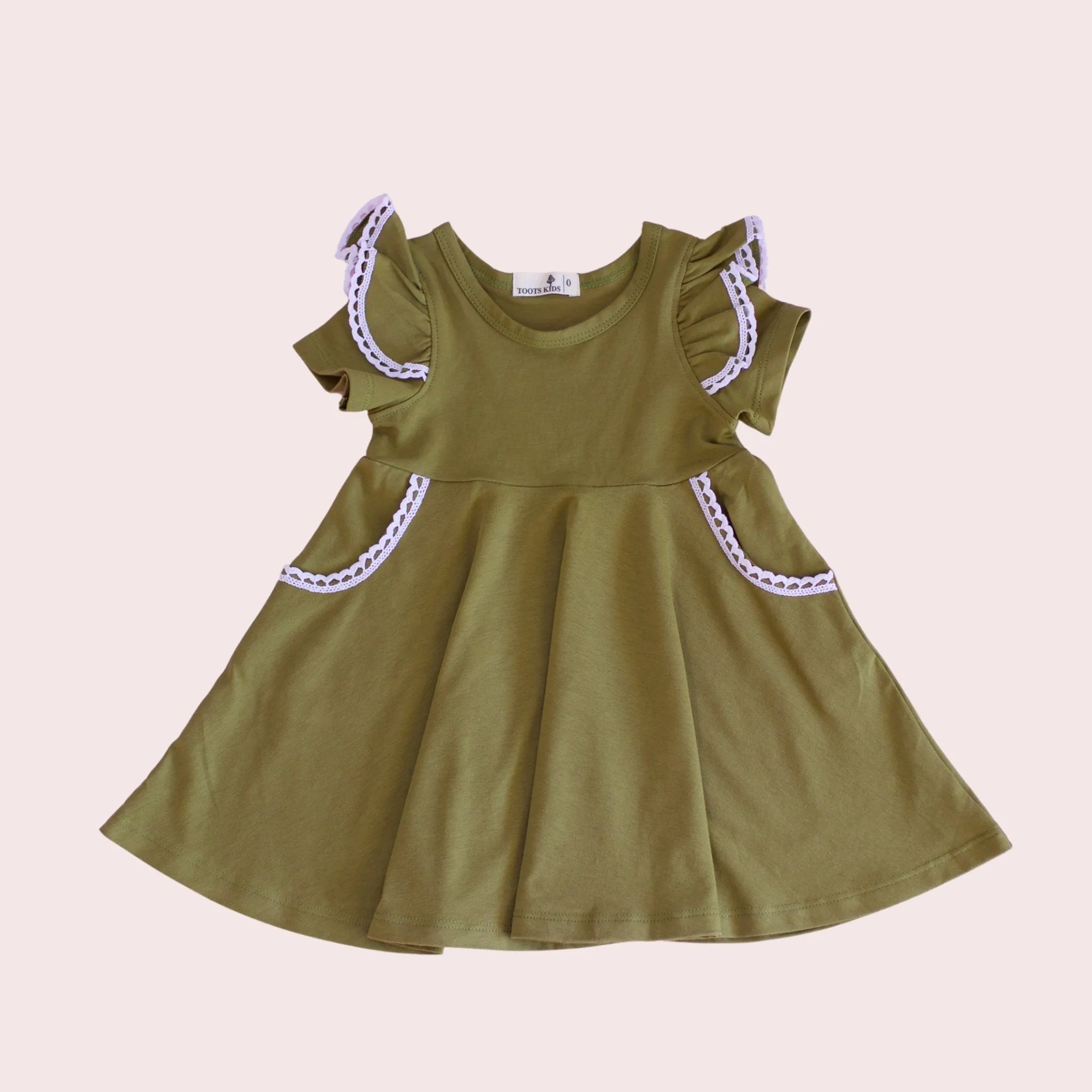 DRIED HERB TWIRLY GIRL DRESS