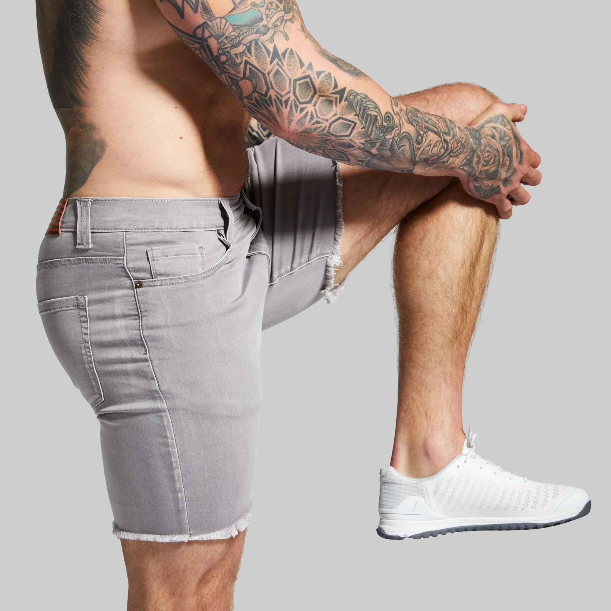 FLEX Stretchy Jorts (Grey)