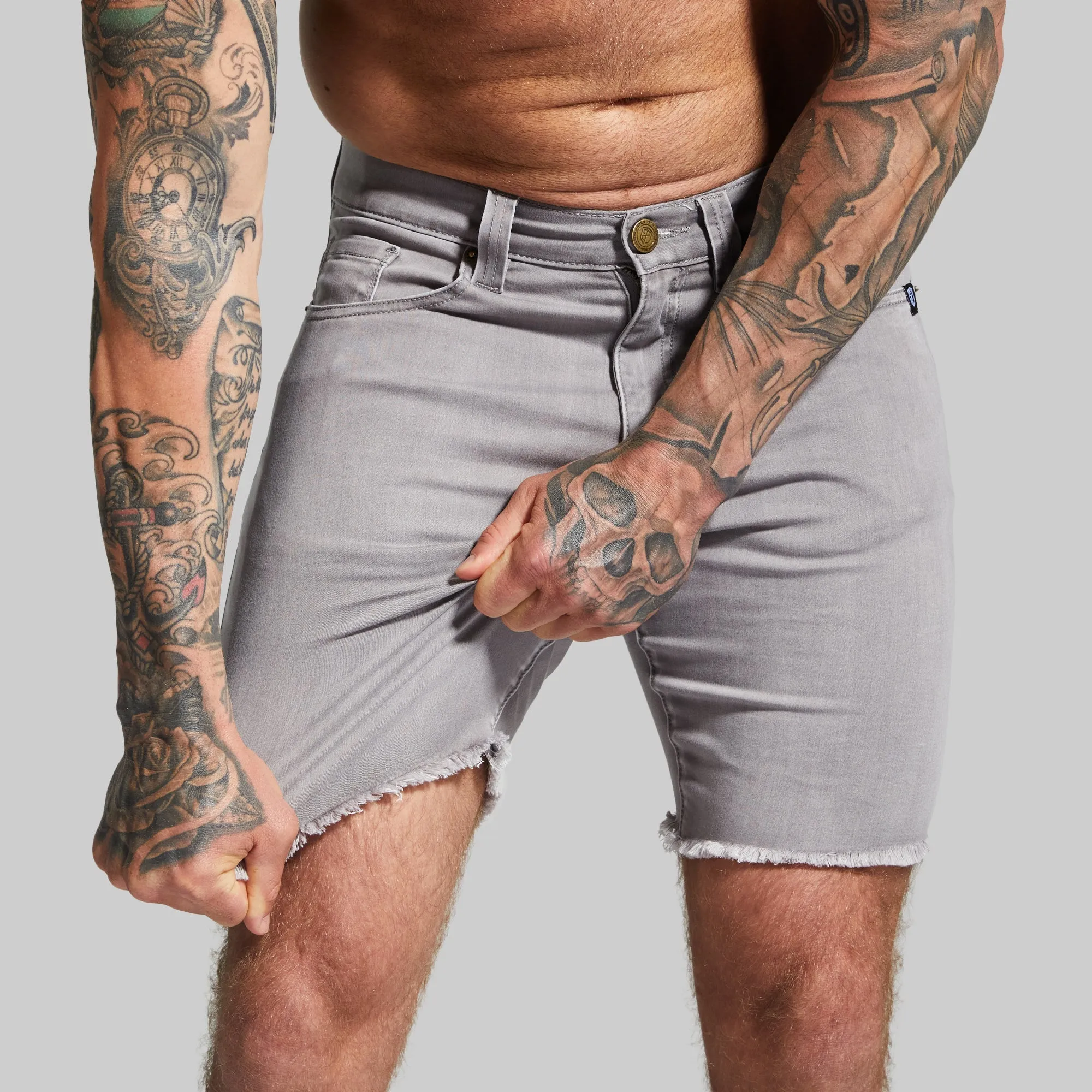 FLEX Stretchy Jorts (Grey)