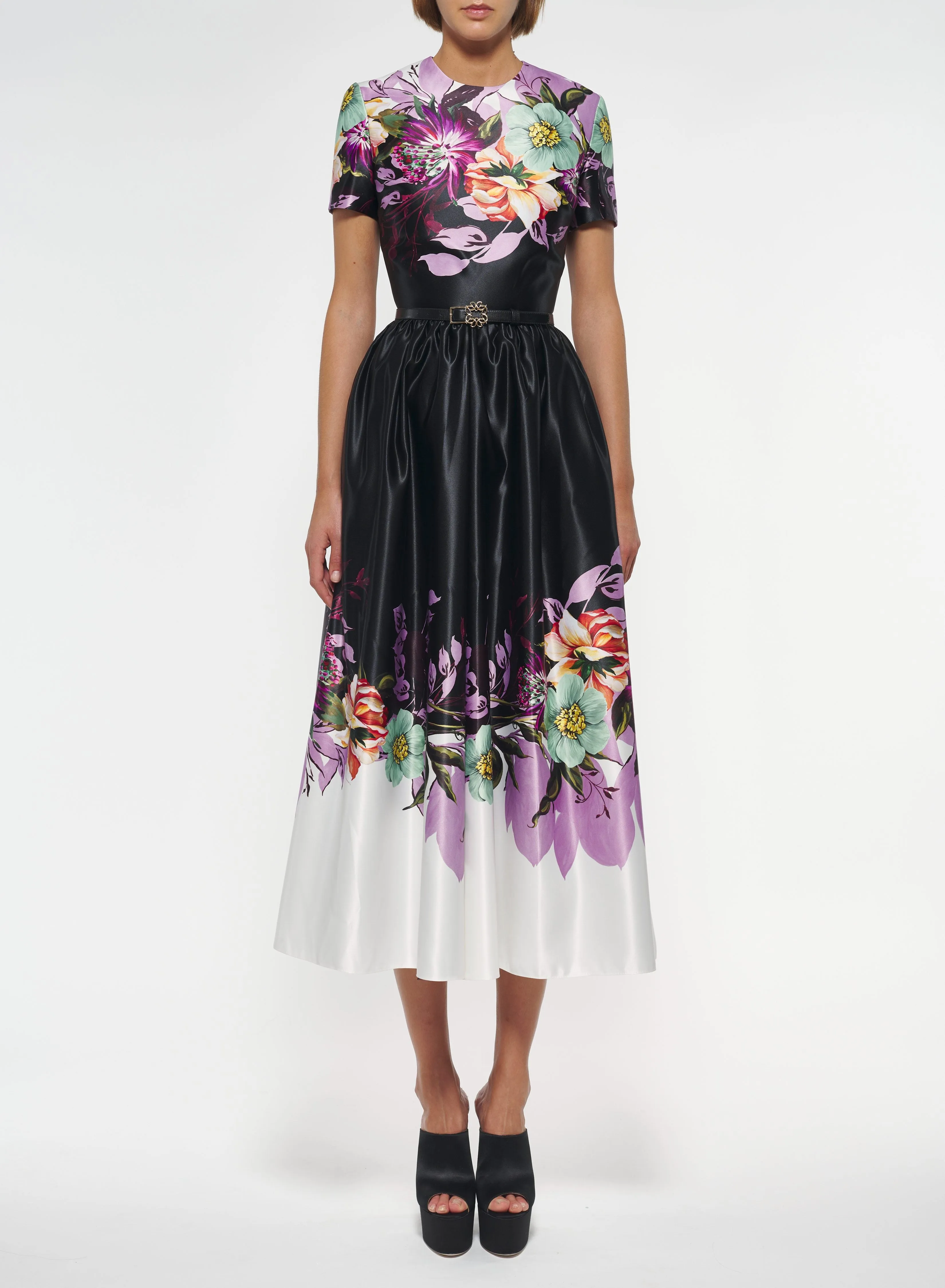 Floral Print Duchesse Dress