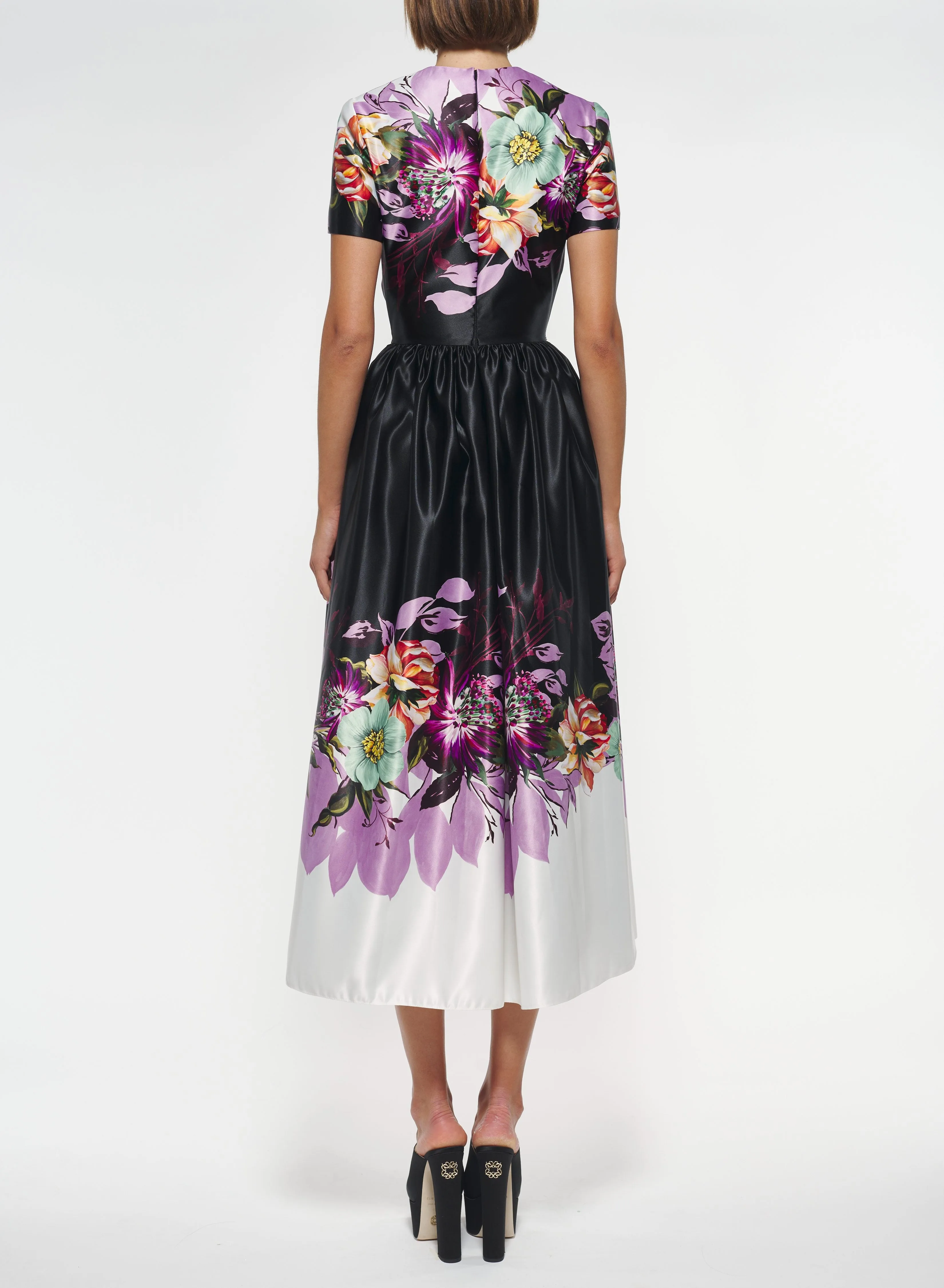 Floral Print Duchesse Dress