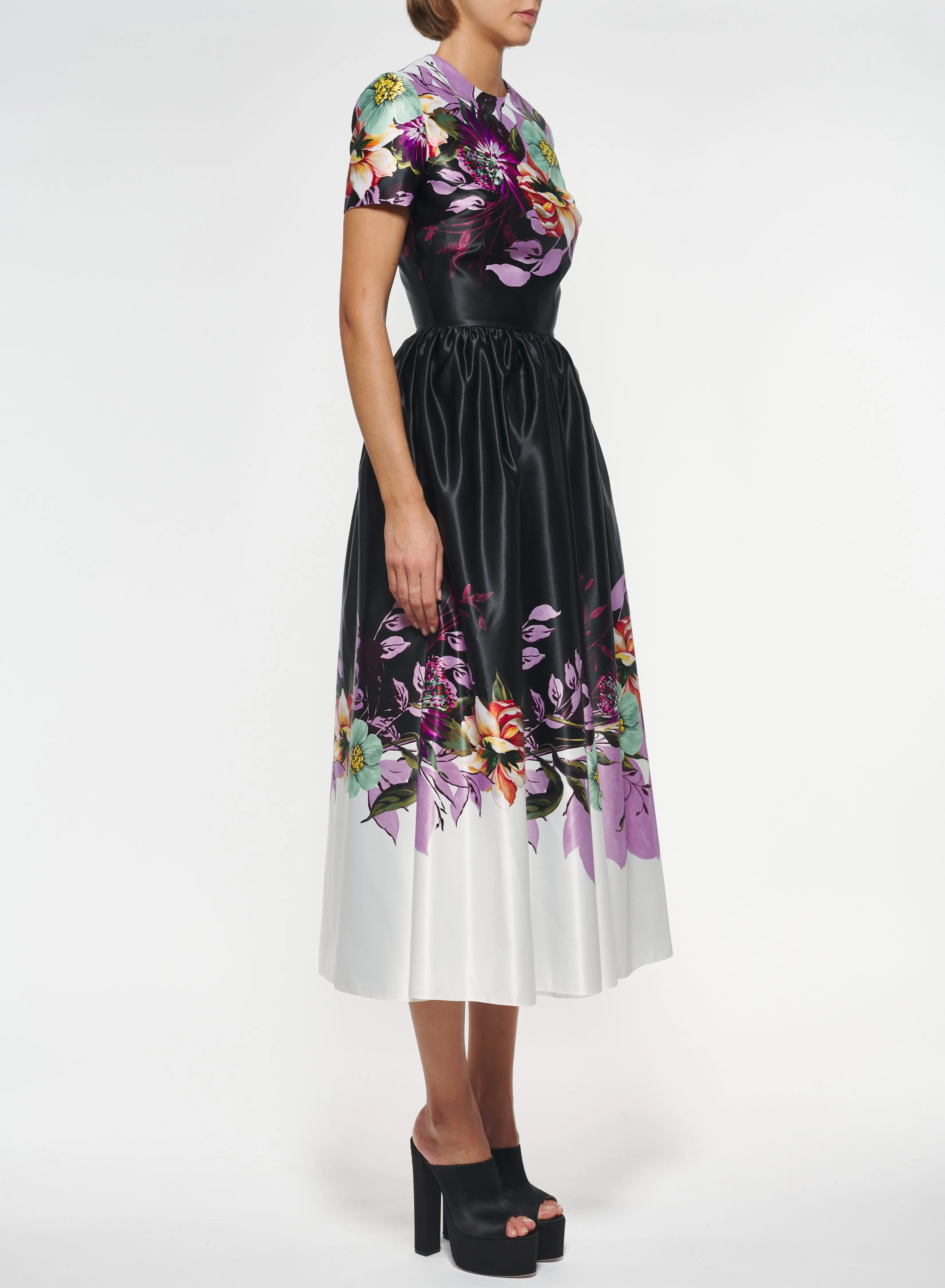 Floral Print Duchesse Dress