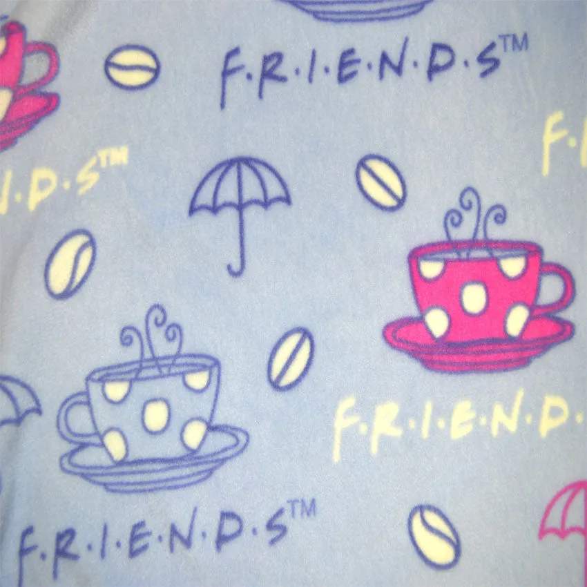 Friends Central Perk Minky Soft Velour Ladies Lounging Pajama