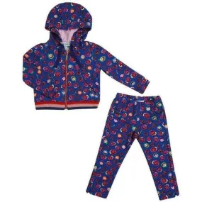 Girls Blue 3 Piece Tracksuit