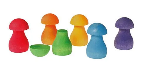 Grimms Sorting Game Rainbow Mushrooms