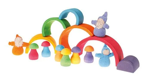 Grimms Sorting Game Rainbow Mushrooms