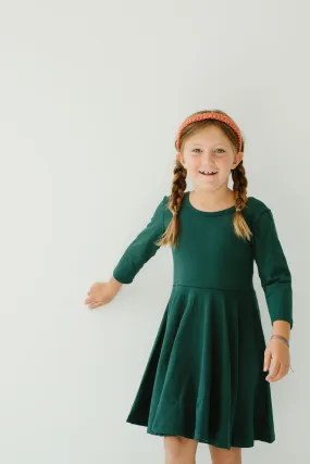 Gus   Steel Twirl Dress in Pine