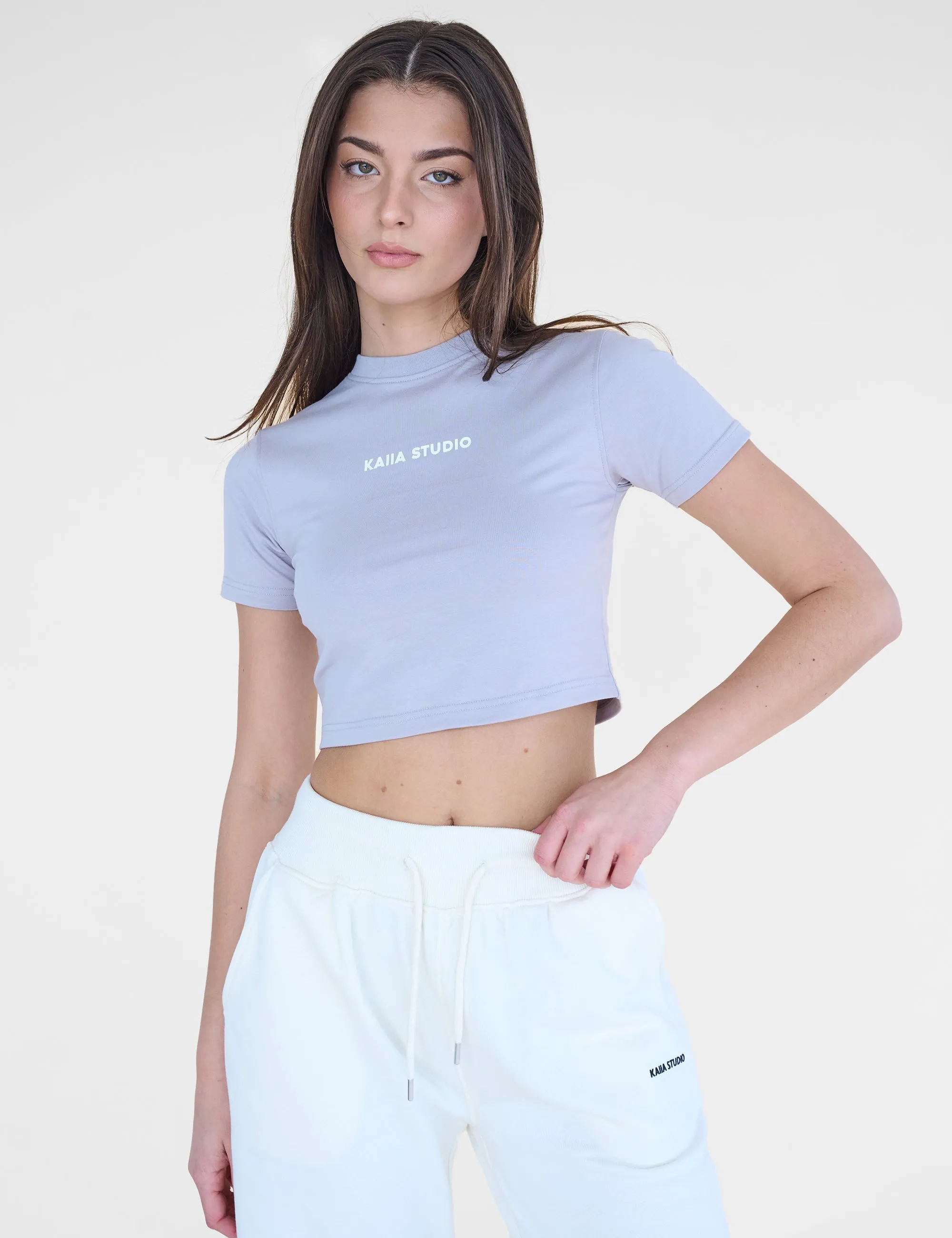 Kaiia Studio Baby Tee Grey