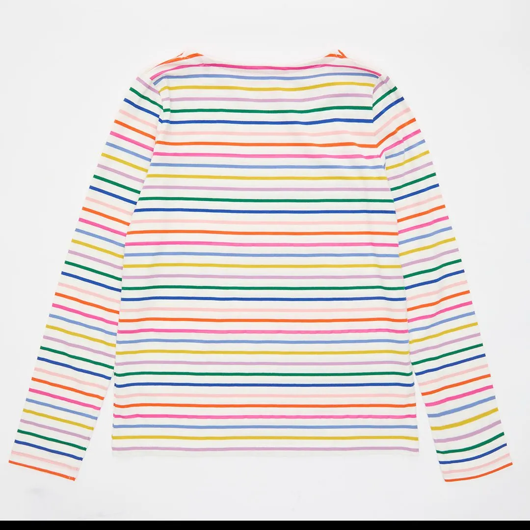 Kids Rainbow Bright Stripe Top