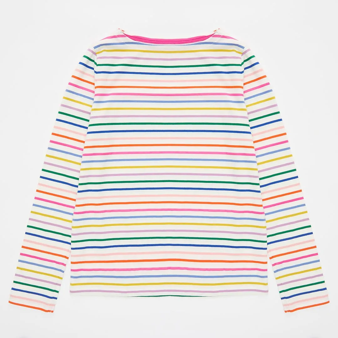 Kids Rainbow Bright Stripe Top