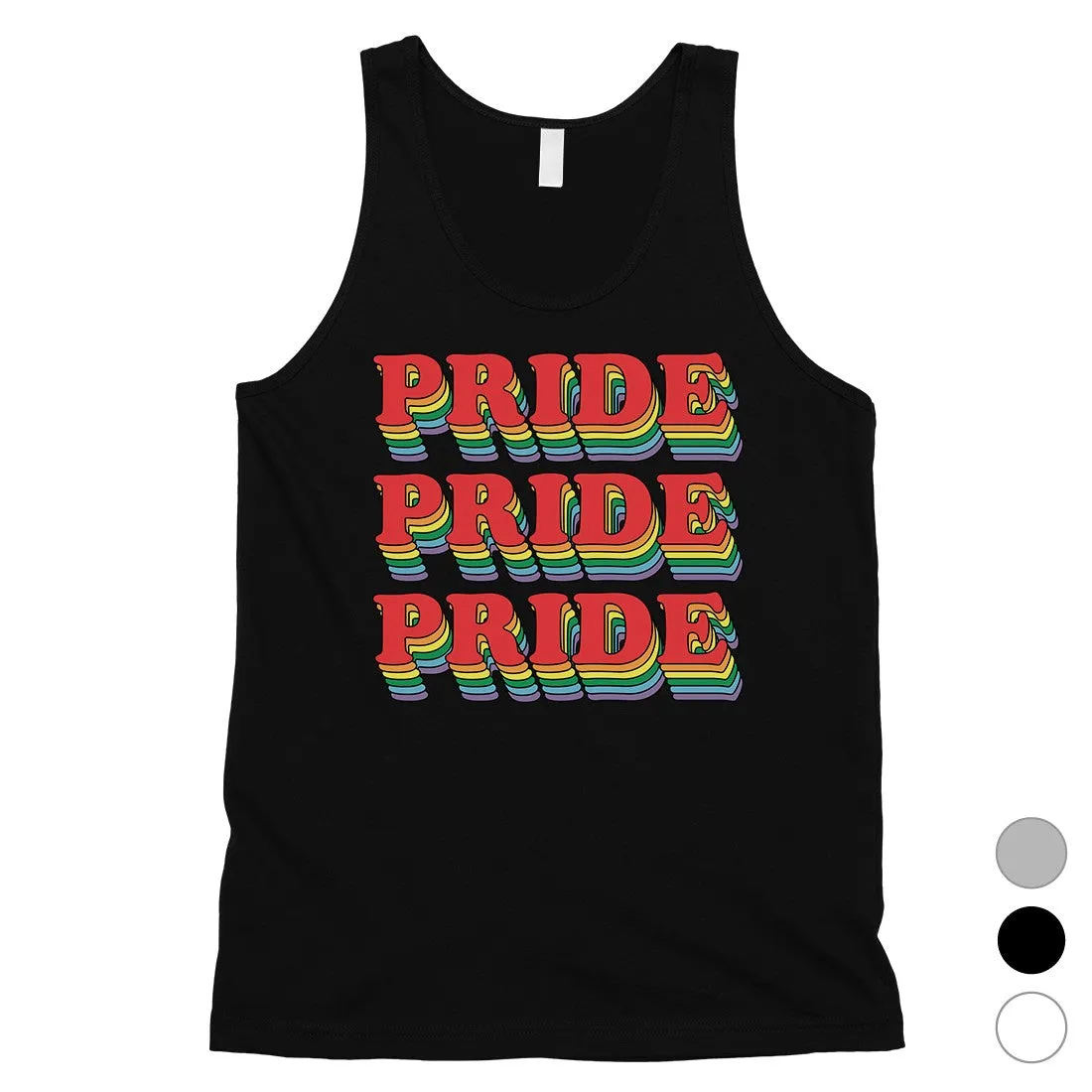 LGBT Pride X3 Rainbow Mens Tank Top
