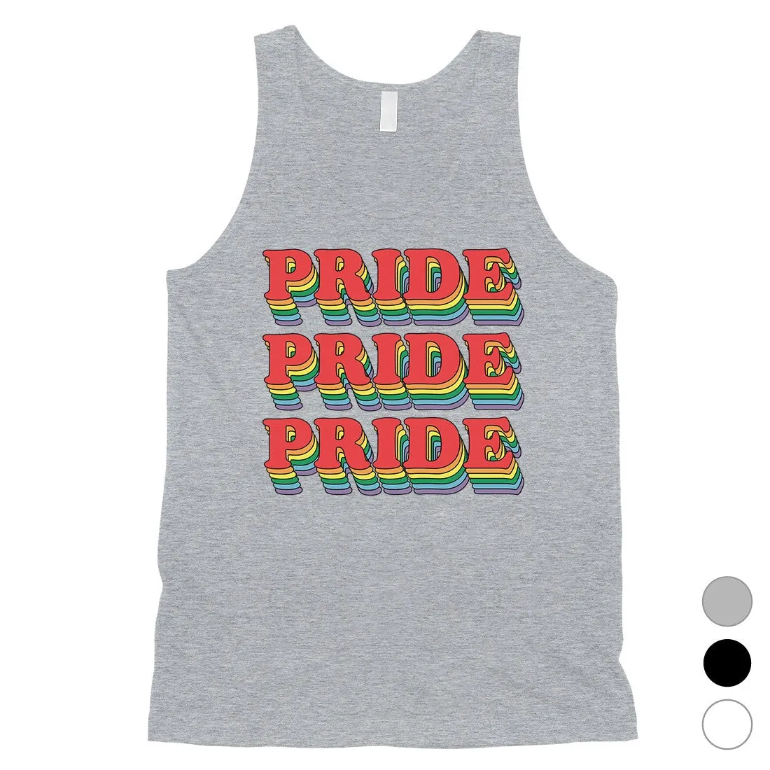 LGBT Pride X3 Rainbow Mens Tank Top