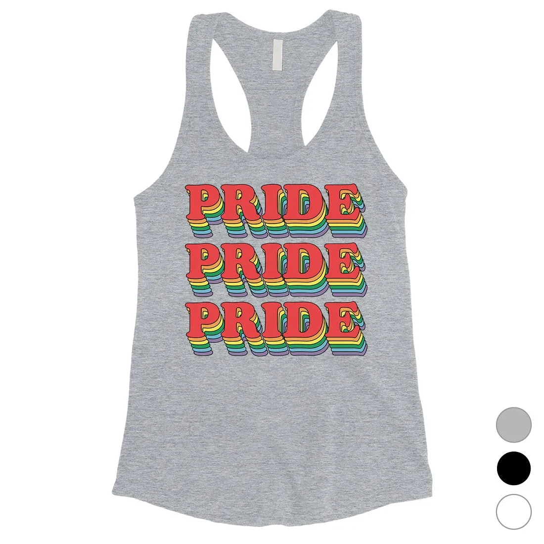 LGBT Pride X3 Rainbow Womens Tank Top