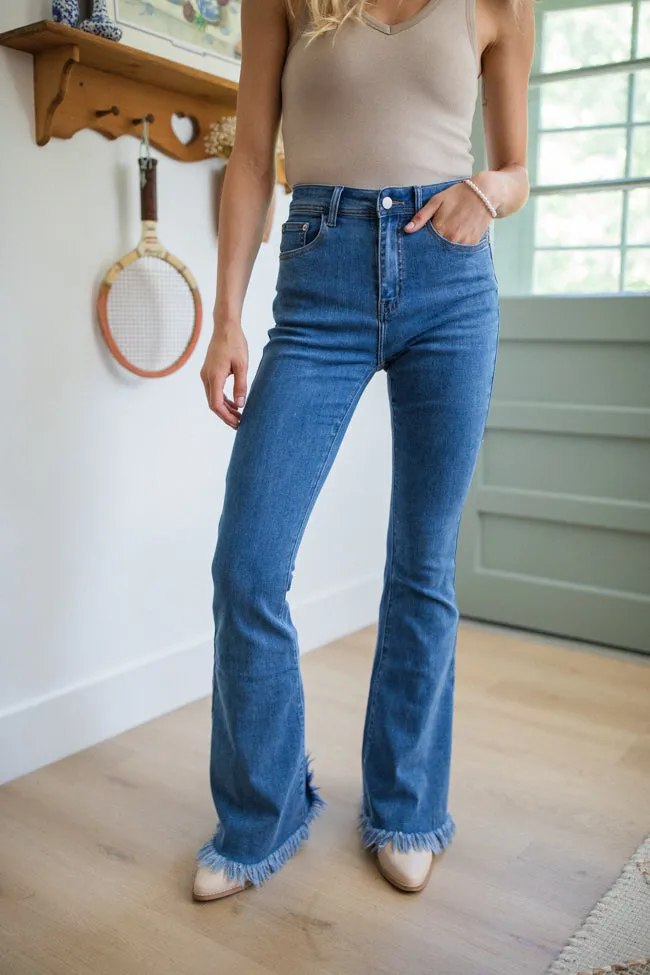 Maren Tall Medium Wash Stretchy Flare Jeans FINAL SALE