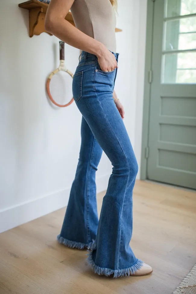 Maren Tall Medium Wash Stretchy Flare Jeans FINAL SALE