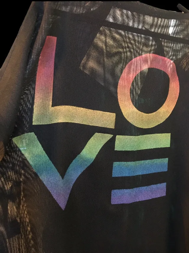 Mesh Love Square Tunic in PRISM