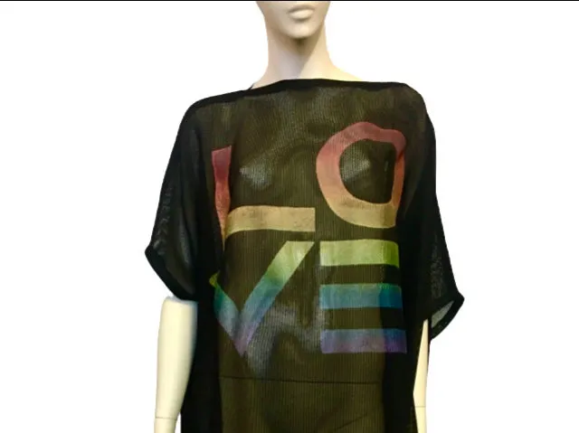 Mesh Love Square Tunic in PRISM