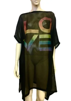Mesh Love Square Tunic in PRISM