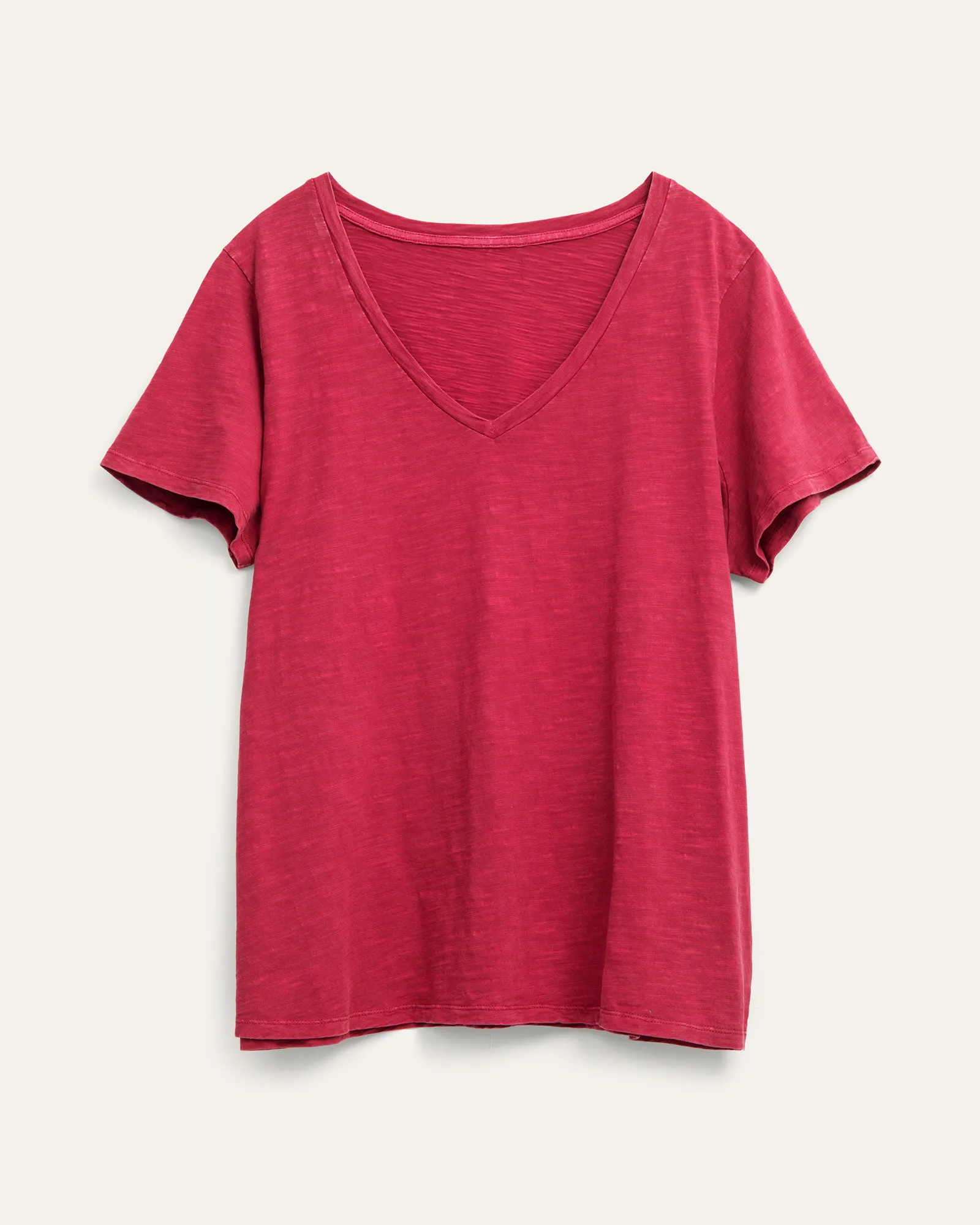 Michelle Soft Cotton Tee | Raspberry