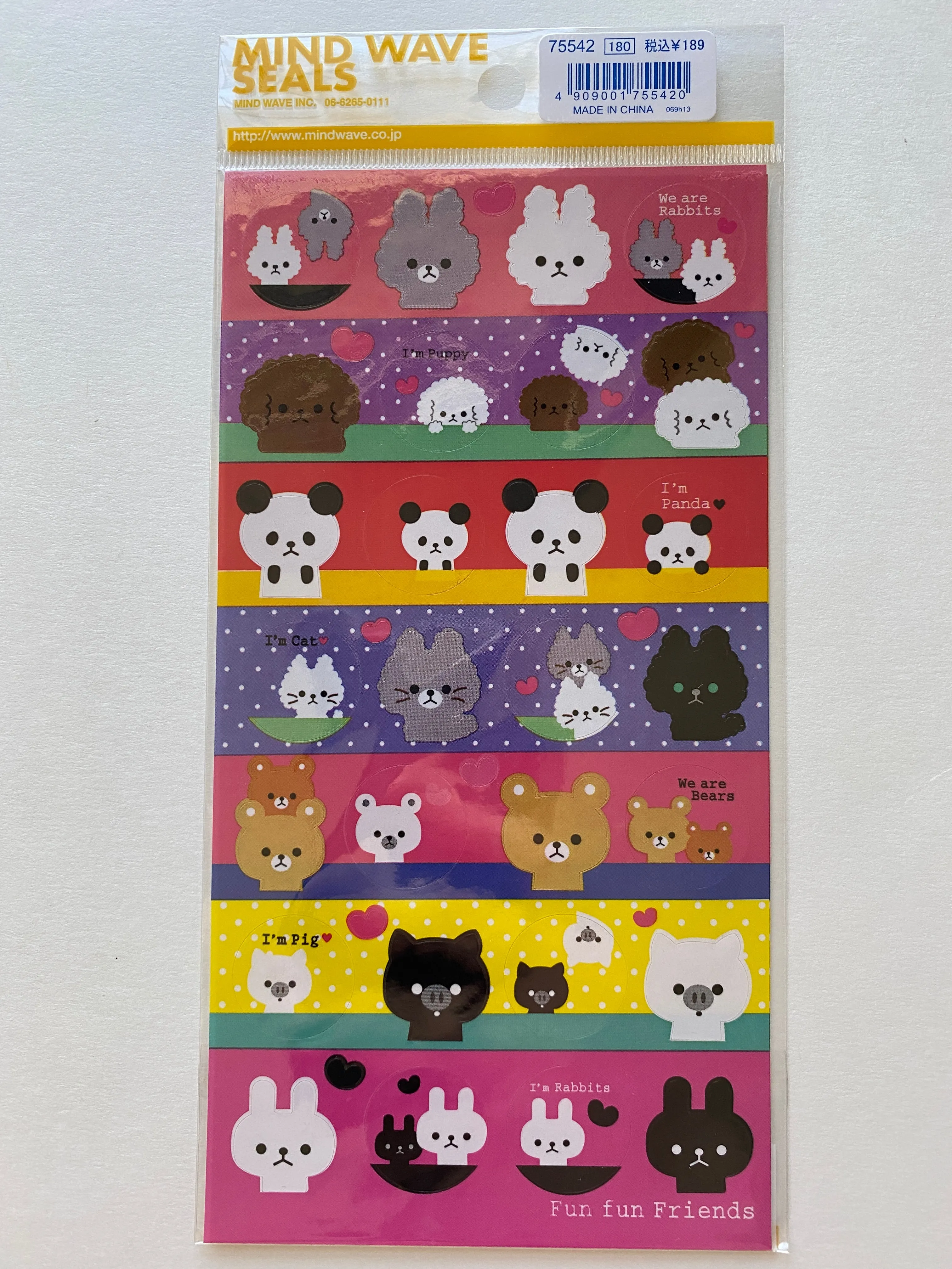 Mind Wave Fun Fun Friends Sticker Sheet