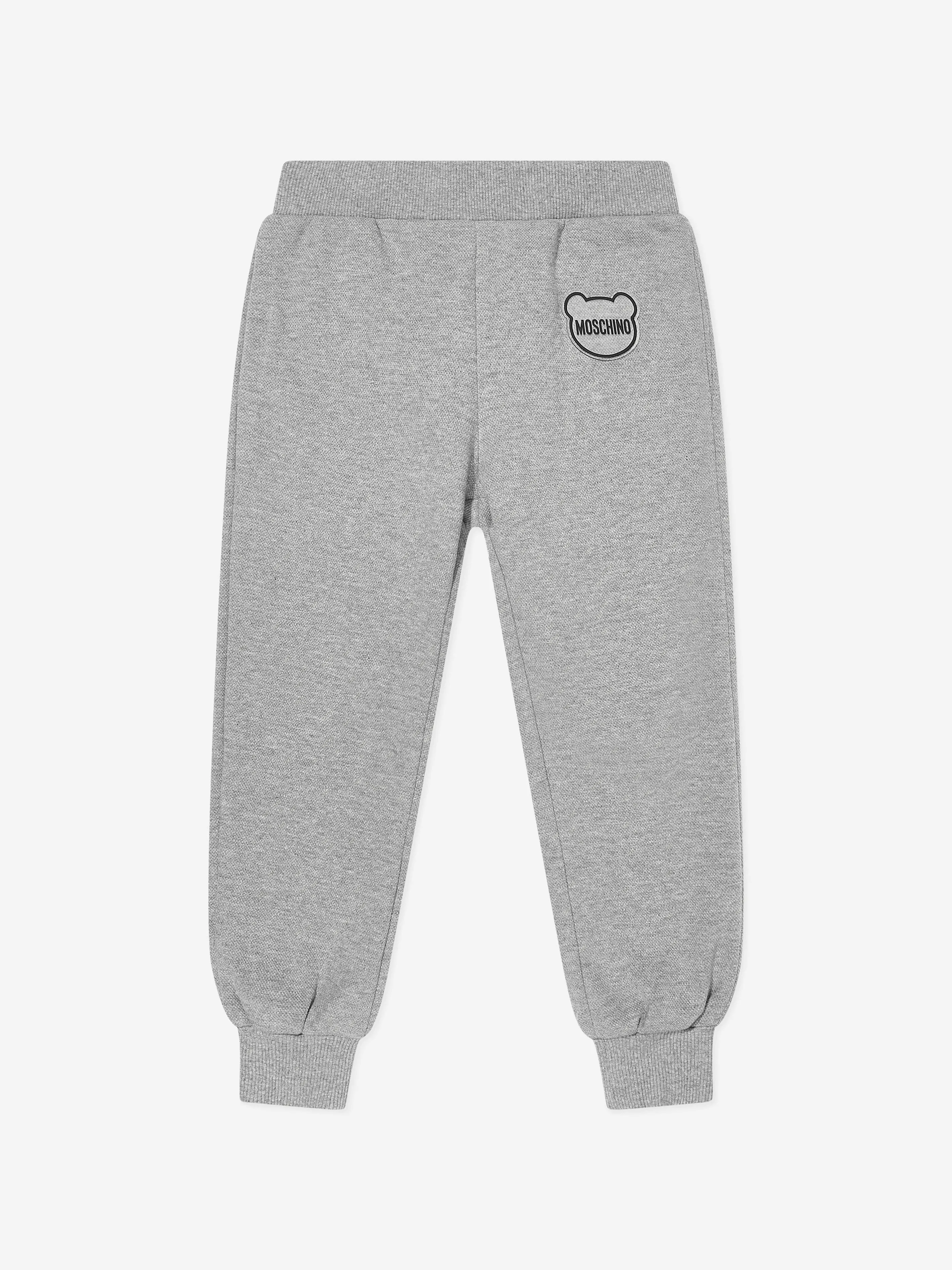 Moschino Kids Bear Logo Tracksuit in Grey