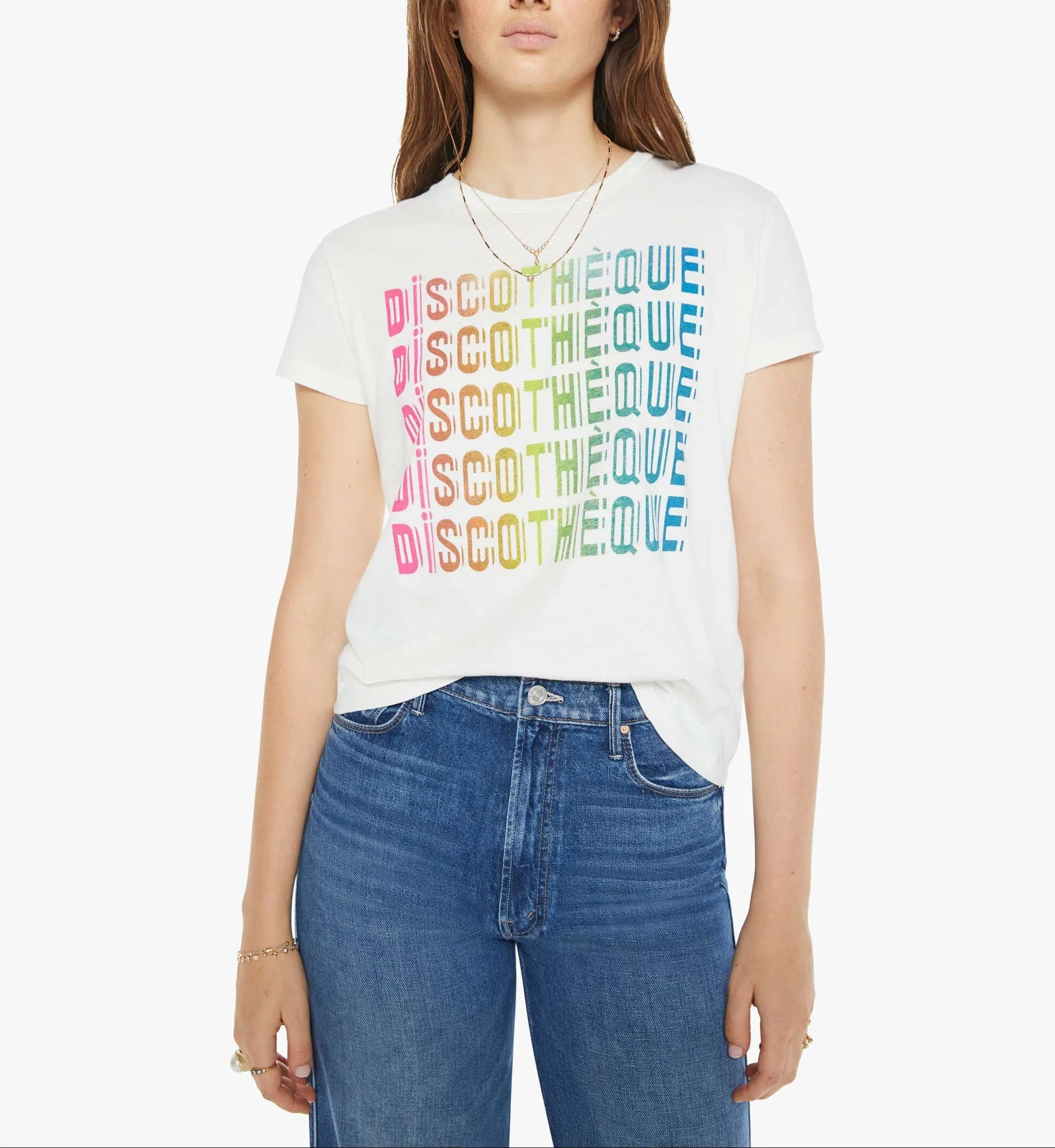 Mother The Boxy Goodie Goodie in Discotheque Fluff