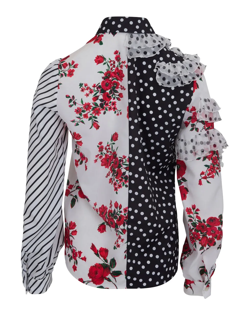 Multiprint Panels Long Sleeves Top