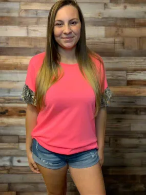 Neon Pink Snake Shirt 2401