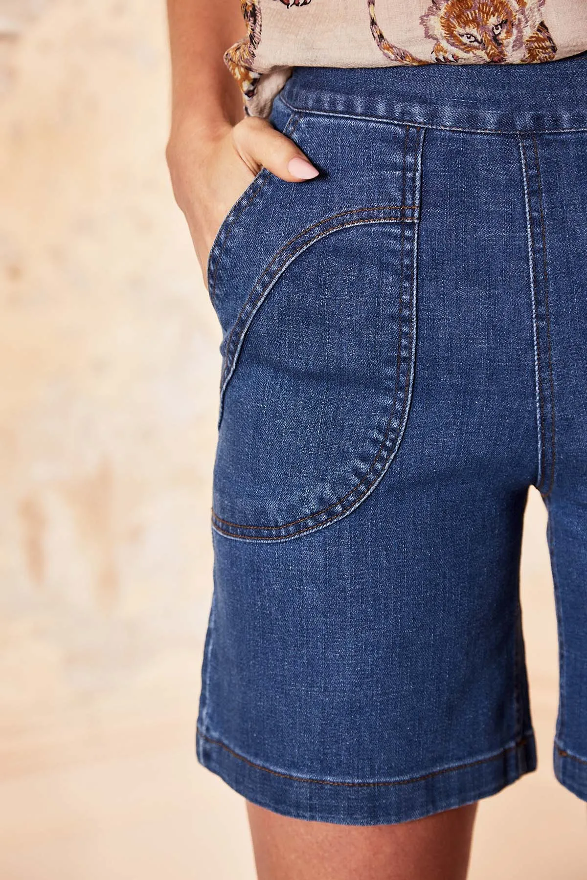 Peggy Shorts Original Wash in Denim