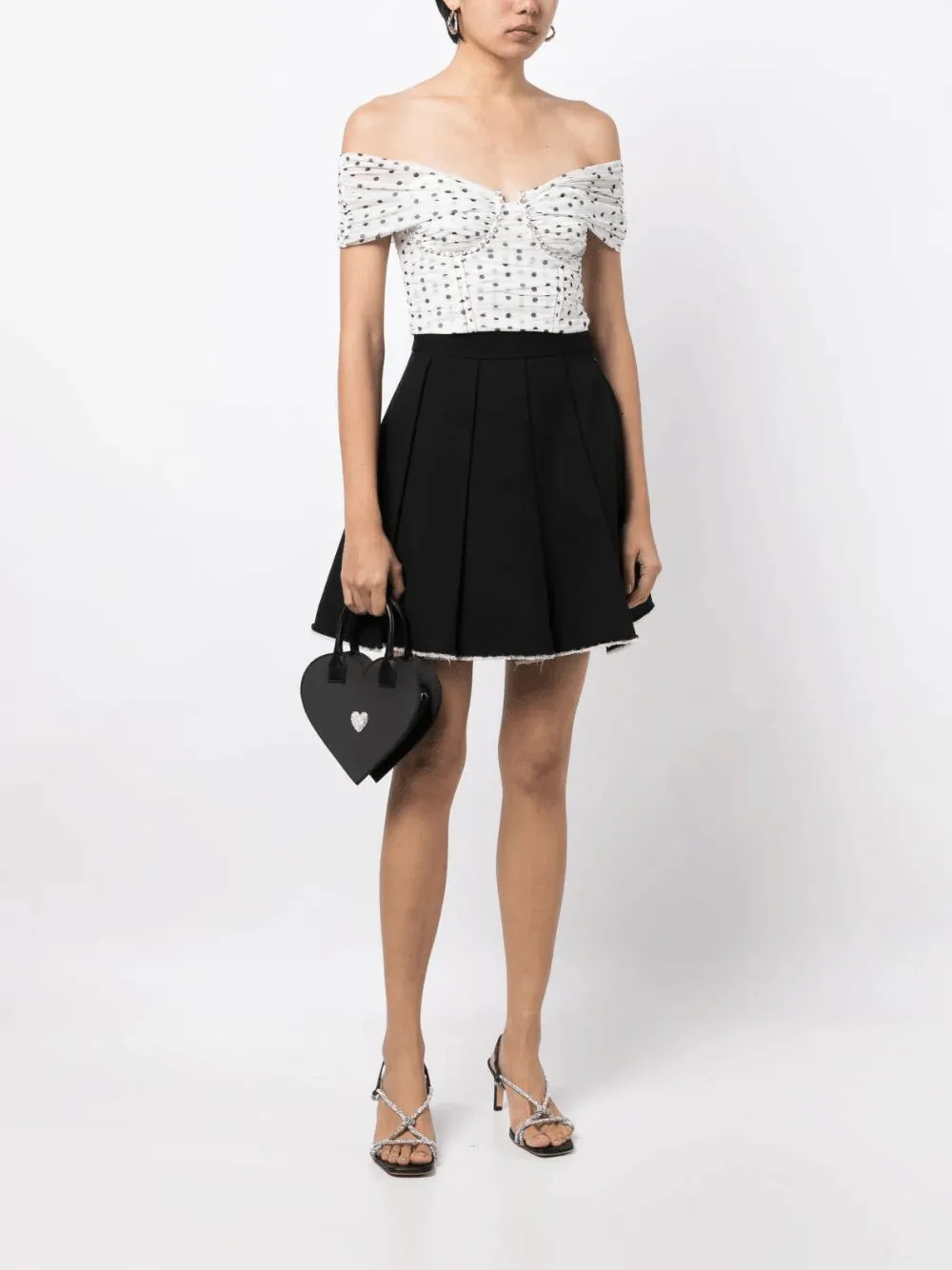 Polka Dot Off Shoulder Top