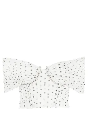 Polka Dot Off Shoulder Top