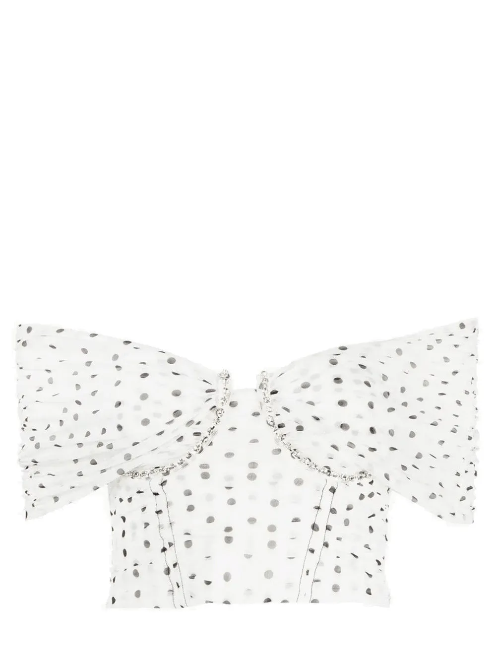 Polka Dot Off Shoulder Top