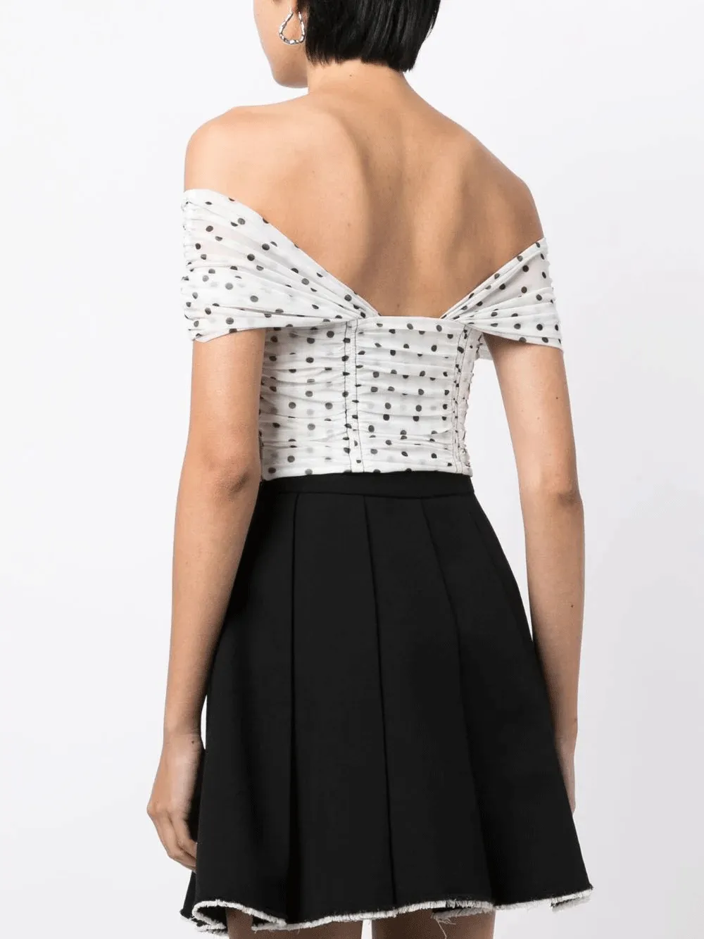 Polka Dot Off Shoulder Top